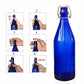 Pure Source India Glass water Bottle Airtight 1000 ml, Blue