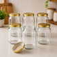 Pure Source India Glass Jar Container, with Airtight Lid, Suitable for Kitchen Stuff, Capacity-1 Ltr