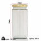 Kitchen Storage long Bamboo Glass Jars (200 ml, Transparent) For Sauce, Pickle, Cereal, Spice, Spaghetti Noodles