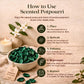 Pure Source India Green, Potpourri – Natural Dried Flower Fragrance Jasmine | Long Lasting Home Fragrance | Decorative Bowl Filler | Wardrobe & Car Freshener | Essential Oil Infused