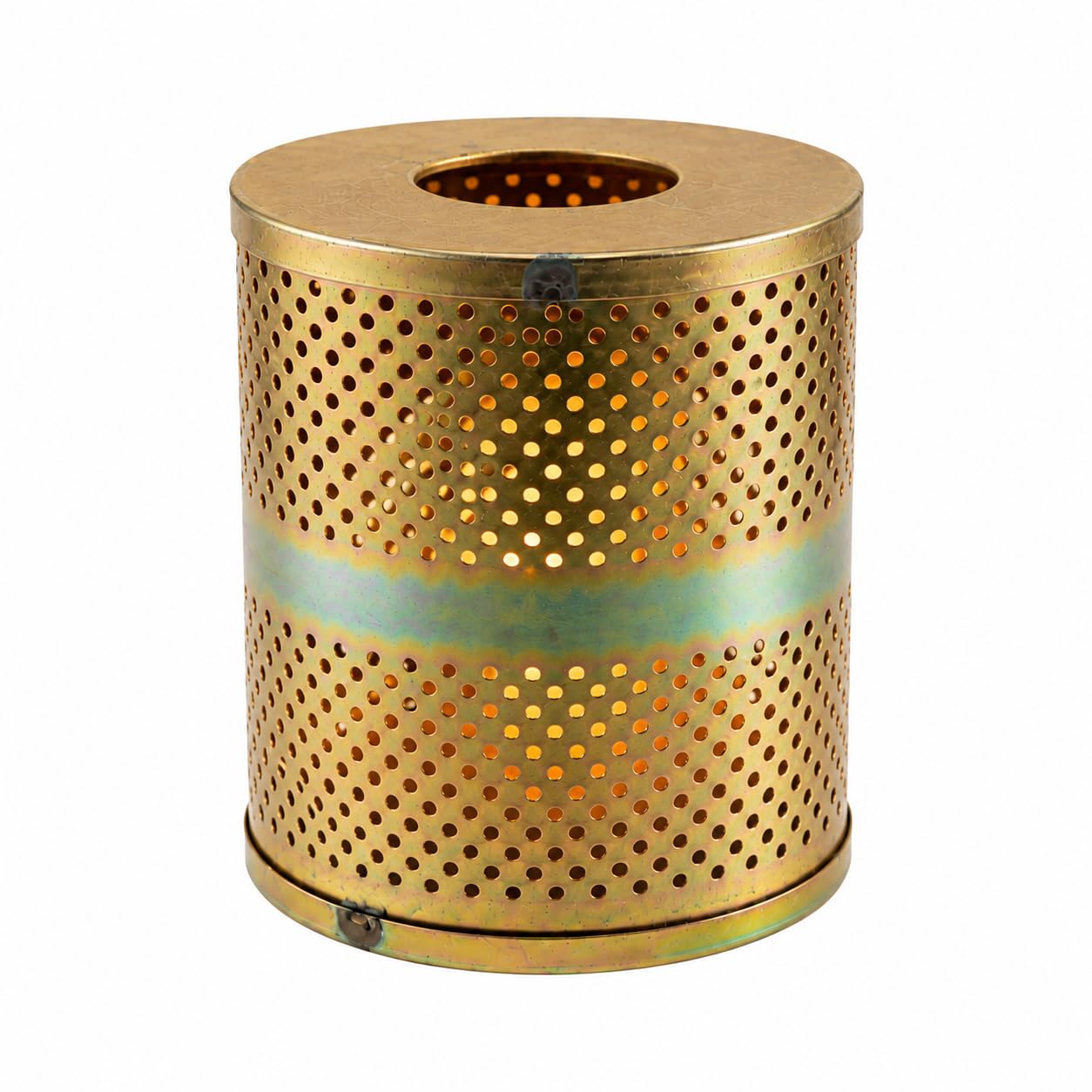 Pure Source India Akhand Jyot Wind Protector | Akhand Deep Diya Cover | Metal Deepak Flame Safety Guard for Puja Mandir