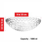 Pure Source India Glass Fruit Bowl 9 Inch Decorative Serving Bowl (1000ml Capacity)