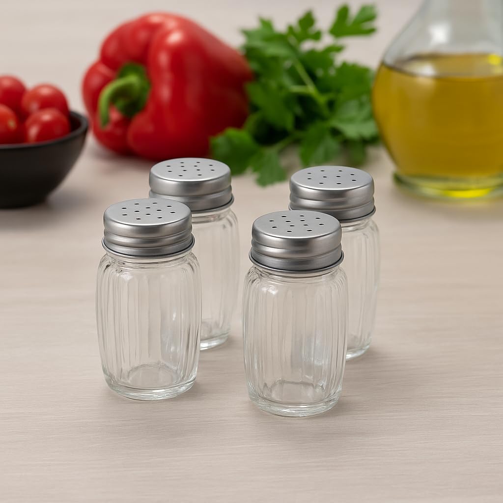 Pure Source India 7.5 cm Glass Salt & Pepper Shakers