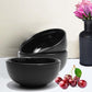 200ml, Black Ceramic Vegetable Bowl