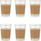 Pure Source India Glass Tea Cup Cutting Chai Glass, Coffee for Home Decor/Kitchen/Resturant (120ml)