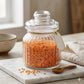 Pure Source India Glass Storage Jar - 700 Ml, Transparent for Coffee Station, Cookies, Kitchen, Bath bombs, multipurpose uses