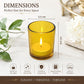 Pure Source India Pack of 16 Multicolour Glass Tealight Candle Holders - Votive Holders for Diwali Decoration, Home Decor, Christmas & Gifting - Vibrant Festive Glass Votives for Tea Lights