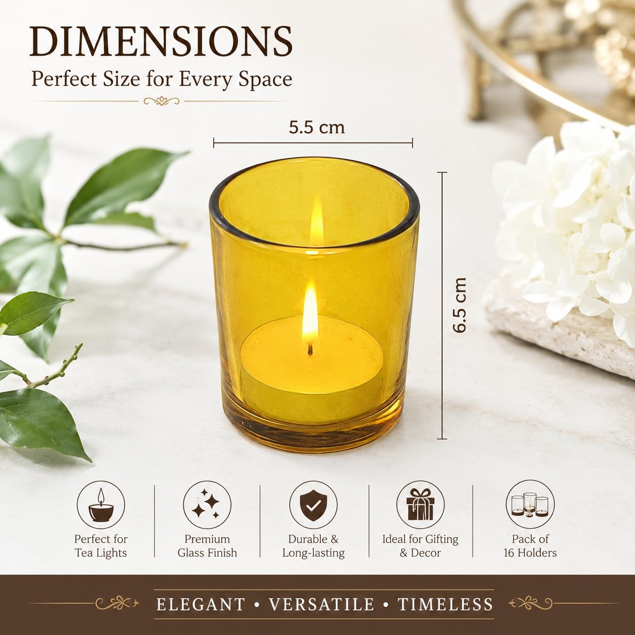 Pure Source India Pack of 16 Multicolour Glass Tealight Candle Holders - Votive Holders for Diwali Decoration, Home Decor, Christmas & Gifting - Vibrant Festive Glass Votives for Tea Lights