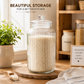 Pure Source India 3 Ltr Glass Jar Container With Air Tight Lid, Capacity