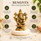 Pure Source India Pure Brass Ganesh Idol for Home, Office, Diwali Puja, Ganesh Chaturthi & Gifting Purpose