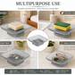 Pure Source India Glass Soap Dish, Frosted Square