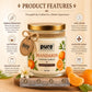 Pure Source India Premium Mandarin Scented Wax Candle, 150 g | 35–40 Hours Long Burn Time | Aromatherapy Jar Candle for Home Fragrance, Home Decor, Diwali, Raksha Bandhan, Office, Spa & Gifting