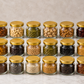 Pure Source India 150Gm Round Glass Container with Airtight and Rust-free Metal Lid - Led Free and Food Safe Jar