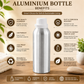 Pure Source India Aluminum Empty Bottle 250ml with Inner Lid & Cap – Ideal for Essential Oils, Oil Blends, Cosmetics and Liquid Storage (Pack of 1)