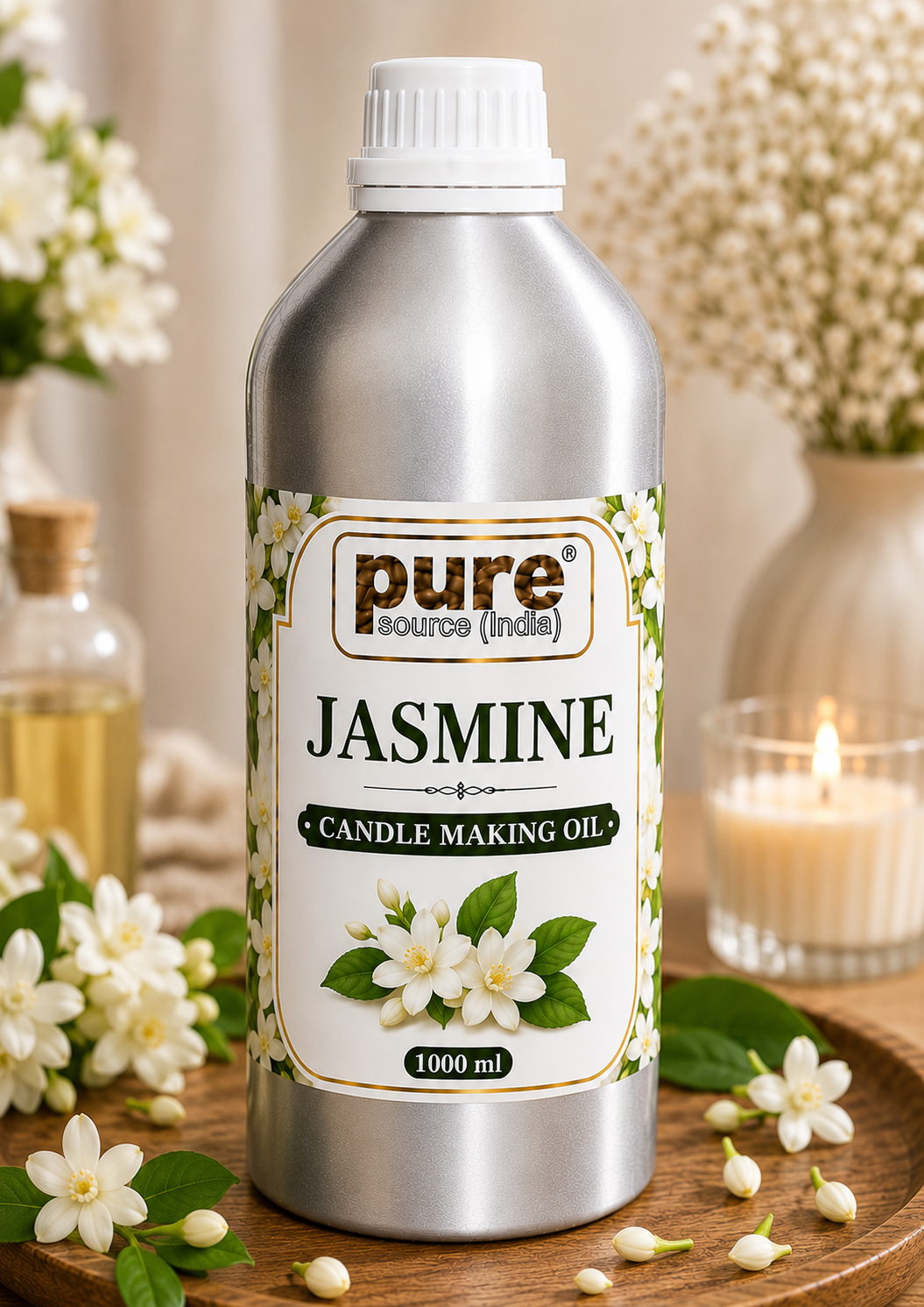 Pure Source India  Lemongrass Candle Making Oil | Fragrance Oil for Candle, Soap & Wax Melt Making | 1000 ml