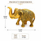 Brass Elephant Statue for Home Decor, Good Luck, Vastu, Feng Shui, Office & Gift – Handmade Decorative Elephant Figurine for Wealth & Prosperity
