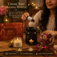 Pure Source India Diwali Gift Set with Black 3 Hole Aroma Burner, Aroma Oil, Scented Candle & Potpourri Potli | Festive Home Fragrance Gift Hamper