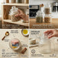Pure Source India Glass Storage Jar - 700 Ml, Transparent for Coffee Station, Cookies, Kitchen, Bath bombs, multipurpose uses
