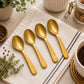Pure Source India 3 Inch Brass Spoon Perfect for Spices, Coffee and Dessert Spoon
