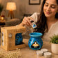 Pure Source India Ceramic Aroma Set (Blue)
