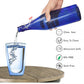 Pure Source India Glass water Bottle Airtight 1000 ml, Blue