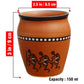 Pure Source India Terracotta Clay Cups 150ml– Handcrafted Kulhad Style Tea Glasses with Tribal Art Design for Tea, Coffee, Milk, or Décor