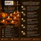 Pure Source India Natural Clay Traditional Diwali Ke Diye | Earthen Clay Diya | Mitti Ka Diva | Diyas for Pooja