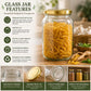 Pure Source India 500gm Round ,Glass Jar with Gold Lug Cap | Airtight Food Storage Jar for Honey, Jam, Pickles, Spices & Preserves