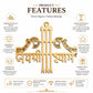 Brass Jai Shree Shyam Wall Hanging | Decorative Brass Wall Decor for Home Temple, Mandir Entrance & Living Room