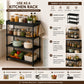 4 Tier Shoe Rack Organizer with Top Storage Shelf, Metal Shoe Stand for Entryway, Closet, Bedroom & Hallway, Space Saving Storage Rack, Black