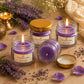 Pure Source India Fragrance Scented Mini Jar Wax Candle Set of 4 | Smokeless Candles with Gold Lid |for Home Decor, Diwali, Wedding, Birthday & Gifts