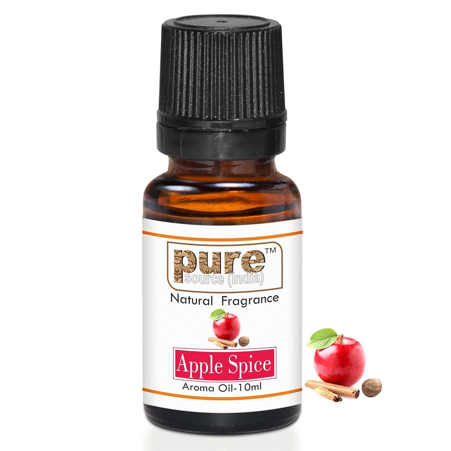 Pure Source India Apple Spice Aroma Oil | Premium Fragrance Oil for Diffuser, Aromatherapy, Meditation, Candles, Soap Making, Humidifier & Home Air Freshener