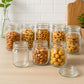 Pure Source India 500 ml Glass Jar Container with Airtight Lid | Wavy Design Storage Jar for Kitchen | Ideal for Dry Fruits, Snacks, Cookies, Spices & Multipurpose Use