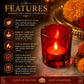 Pure Source India Set of 12 Glass Votive Tealight Candle Holders - Living Room Side Table Home Decoration (Glass, Pack of 12, Red)