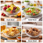 Pure Source India Glass Fruit Bowl 9 Inch Decorative Serving Bowl (1000ml Capacity)