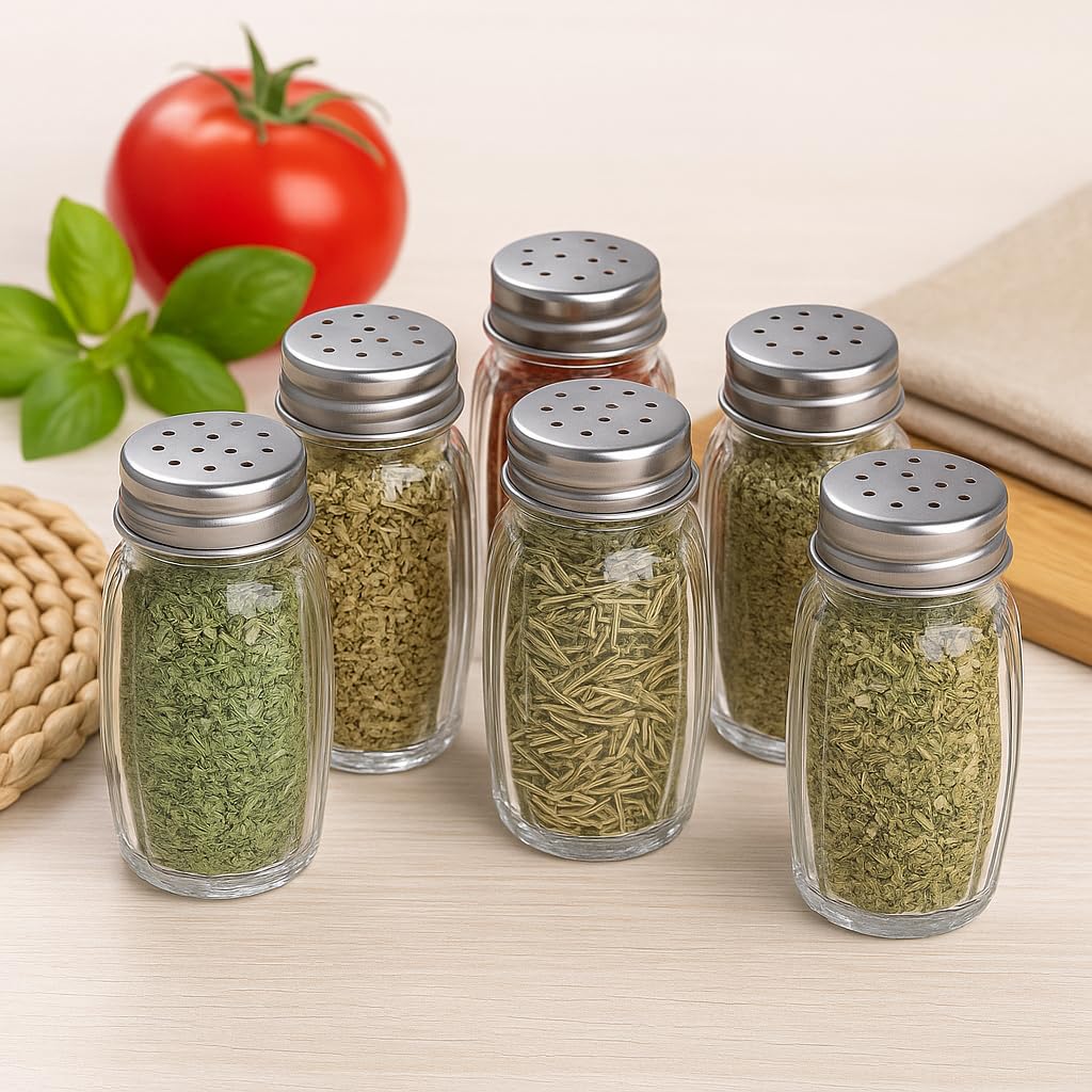 Pure Source India 7.5 cm Glass Salt & Pepper Shakers