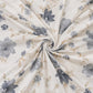 Pure Source India Soft Touch Poly Cotton Double Bed Sheet with Matching 2 Pillow Covers (Grey Floral)