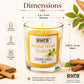 Pure Source India Pack of 6 Votive Glass Scented Candles, Diwali Home Decor Gift (Fragrance-Rose, Jasmine & Sandalwood)