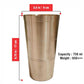 Pure Source India Bronze/Kansa Glass Drinkware, Serveware for Lassi, Milk, and Water with Heavy Duty (3.5 X 6.65 INCH- 650 Gm) 700ML