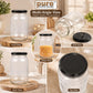 Pure Source India Glass Jar Container With Metal Black Airtight Lid, Capacity 500gm