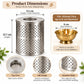 Pure Source India Stainless Steel 5 Inch Wind Protector Cover for Akhand Jyot | Safety Guard for Temple, Puja Room & Outdoor Use