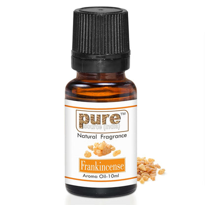 Pure Source India FRANKINCENSE Aroma Oil | Premium Fragrance Oil for Diffuser, Aromatherapy, Meditation, Candles, Soap Making, Humidifier & Home Air Freshener