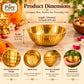Pure Source India Gift Set with 2 Hammered Brass Bowls & 2 Spoons, for Diwali, Wedding, Housewarming & Festive Gifting