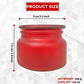 Pure Source India 250 Gm Colored Glass Jar Containers- Red