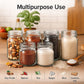 Pure Source India 500 ml Glass Jar Container with Airtight Lid | Wavy Design Storage Jar for Kitchen | Ideal for Dry Fruits, Snacks, Cookies, Spices & Multipurpose Use