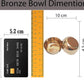 Pure Source India Handmade Bronze Kansa Bowl, 225 ml (4 Inch, 1 Pcs)