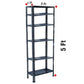 Iron Matte Finish (2 X 1 X 5 FT) (6 Shelf) Adjustable Display Rack for Home Office & Gym Use
