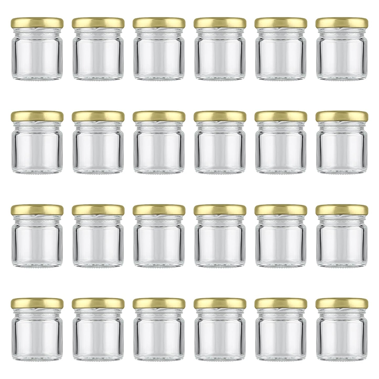 Pure Source India 41 GRM Round Mini Glass Jar with Airtight Cap