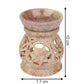 Pure Source India Soapstone Oil Burner Set, 4 Inch, Natural Brown