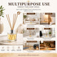Pure Source India 30 ML Squire Coming with 6 Pcs Sticks Glass Decorative Reed Diffuser Bottle/Glass Vase